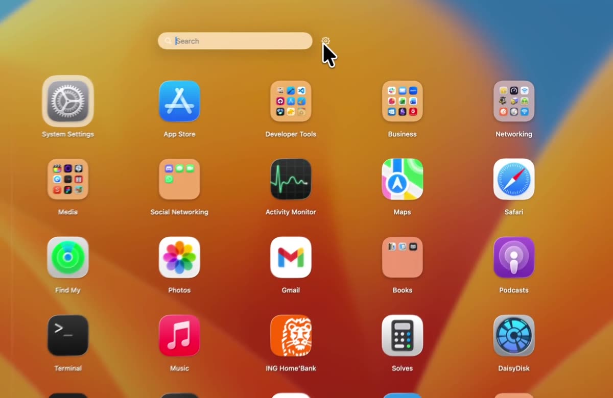 LaunchingPad appearance settings